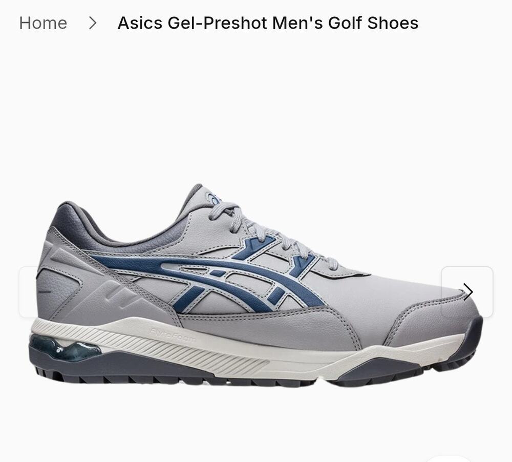 ASICS Gel-Preshot Men’s Golf Shoes Gray Blue Size 12